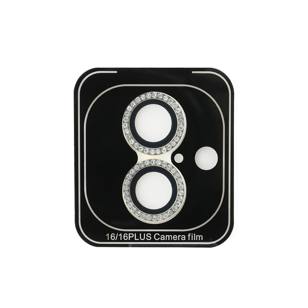 iPhone 16 Guess Orjinal Lisanslı Rhinestone Taşlı Lens Koruyucu