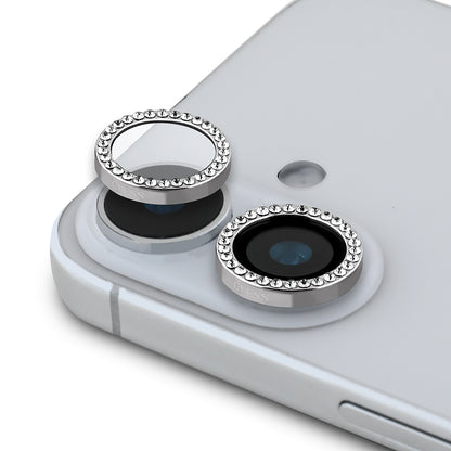 iPhone 16 Guess Orjinal Lisanslı Rhinestone Taşlı Lens Koruyucu