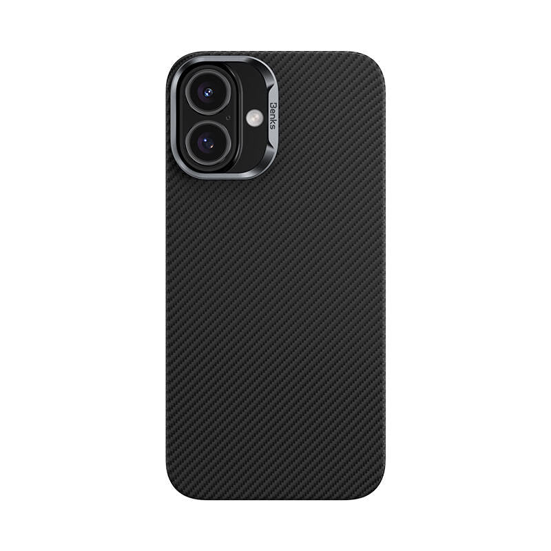 iPhone 16 Kılıf Benks M-safe Şarj Özellikli Magnetik ArmorAir 600D Kevlar Fiber Kapak
