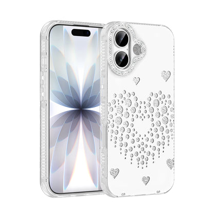 Apple iPhone 16 Kılıf Damla Taşlı Zore Rivas Sert PC Kapak