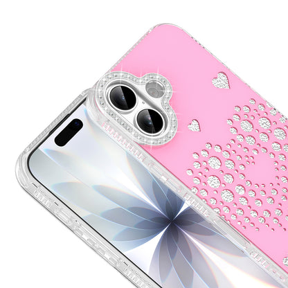 Apple iPhone 16 Kılıf Damla Taşlı Zore Rivas Sert PC Kapak