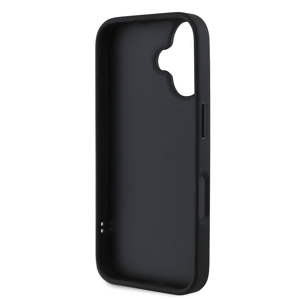 iPhone 16 Kılıf DKNY Orjinal Lisanslı Kartlıklı 3D Yazılı Repeat Texture Pattern Kapak