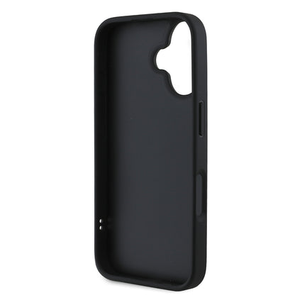 iPhone 16 Kılıf DKNY Orjinal Lisanslı Kartlıklı 3D Yazılı Repeat Texture Pattern Kapak