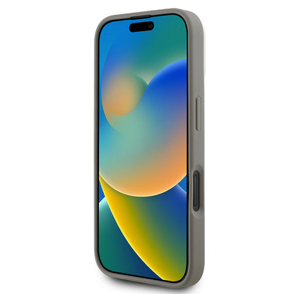 iPhone 16 Kılıf DKNY Orjinal Lisanslı M-safe Şarj Özellikli 3D Yazılı Checkered Pattern Kapak