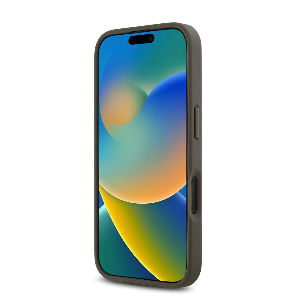 iPhone 16 Kılıf DKNY Orjinal Lisanslı M-safe Şarj Özellikli 3D Yazılı Repeat Pattern Kapak