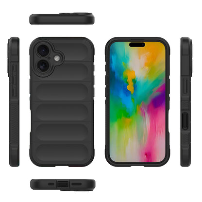 Apple iPhone 16 Kılıf Esnek TPU Oyuklu Arka Yüzey Tasarımlı Zore Etnik Silikon Kapak