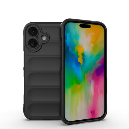 Apple iPhone 16 Kılıf Esnek TPU Oyuklu Arka Yüzey Tasarımlı Zore Etnik Silikon Kapak