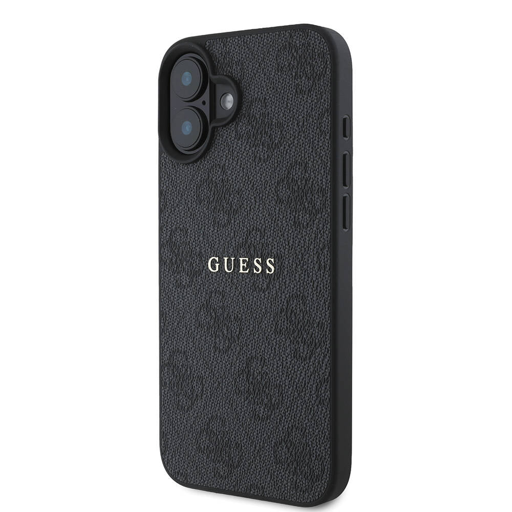 iPhone 16 Kılıf Guess Orjinal Lisanslı M-safe Şarj Özellikli 4G Desenli Yazı Logolu Kapak