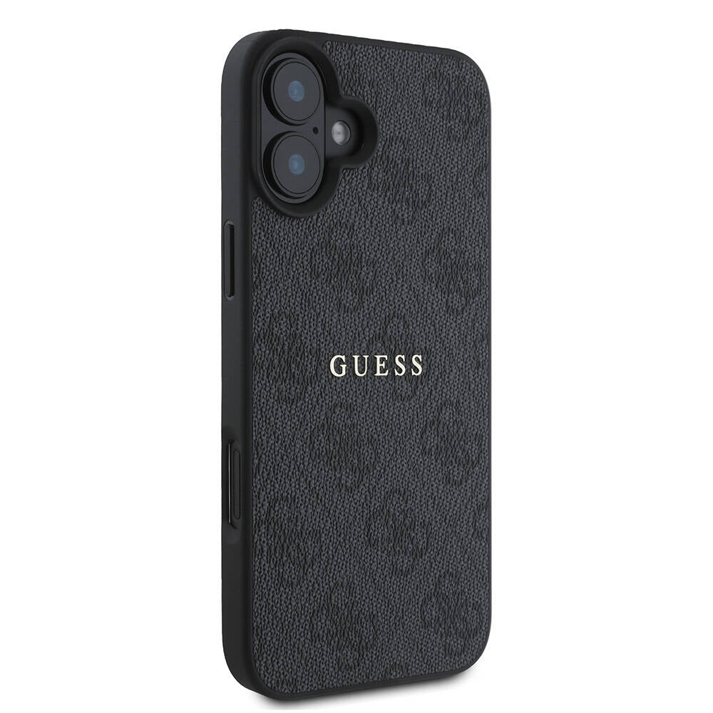 iPhone 16 Kılıf Guess Orjinal Lisanslı M-safe Şarj Özellikli 4G Desenli Yazı Logolu Kapak