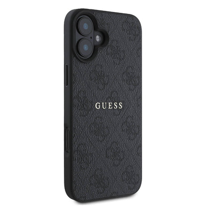 iPhone 16 Kılıf Guess Orjinal Lisanslı M-safe Şarj Özellikli 4G Desenli Yazı Logolu Kapak