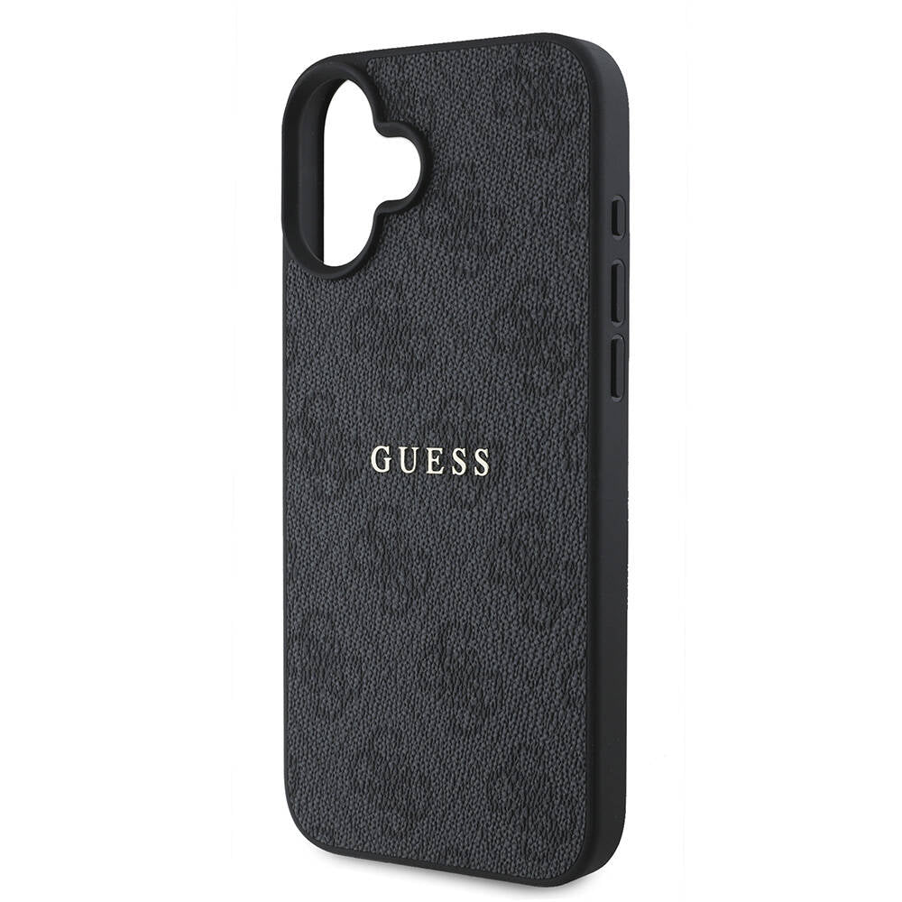 iPhone 16 Kılıf Guess Orjinal Lisanslı M-safe Şarj Özellikli 4G Desenli Yazı Logolu Kapak