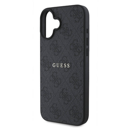 iPhone 16 Kılıf Guess Orjinal Lisanslı M-safe Şarj Özellikli 4G Desenli Yazı Logolu Kapak