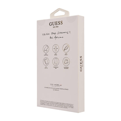 iPhone 16 Kılıf Guess Orjinal Lisanslı M-safe Şarj Özellikli 4G Desenli Yazı Logolu Peony Kapak