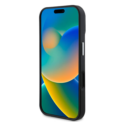 iPhone 16 Kılıf Guess Orjinal Lisanslı M-safe Şarj Özellikli Grained Triangle Kapak