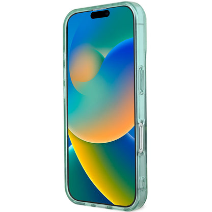 iPhone 16 Kılıf Guess Orjinal Lisanslı M-safe Şarj Özellikli IML Baskılı Jungle Ring Kapak