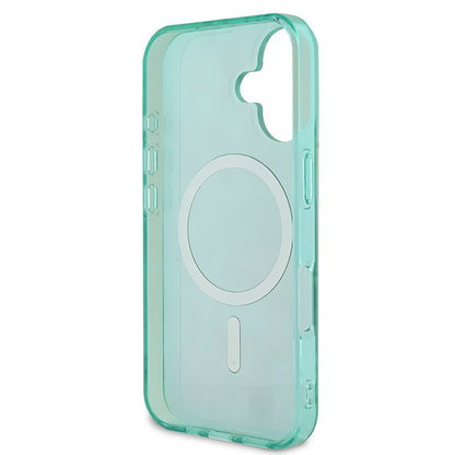 iPhone 16 Kılıf Guess Orjinal Lisanslı M-safe Şarj Özellikli IML Baskılı Jungle Ring Kapak