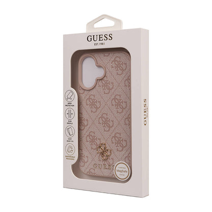 iPhone 16 Kılıf Guess Orjinal Lisanslı M-safe Şarj Özellikli Small 4G Classic Kapak