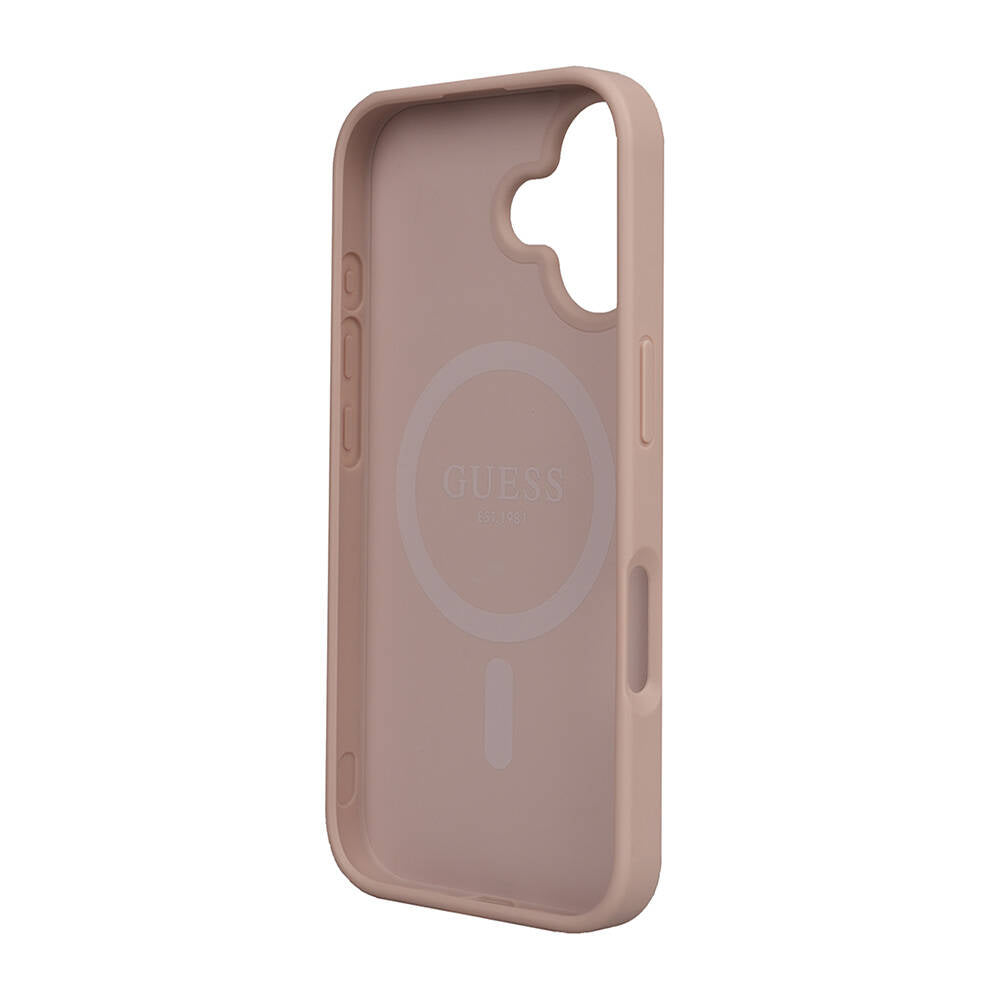 iPhone 16 Kılıf Guess Orjinal Lisanslı M-safe Şarj Özellikli Small 4G Classic Kapak