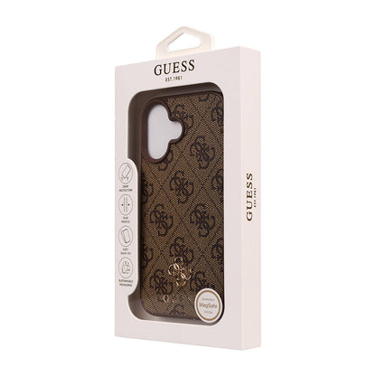 iPhone 16 Kılıf Guess Orjinal Lisanslı M-safe Şarj Özellikli Small 4G Classic Kapak