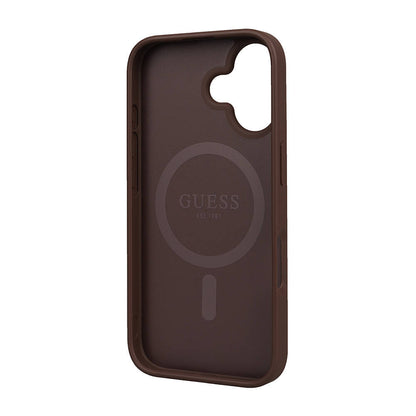 iPhone 16 Kılıf Guess Orjinal Lisanslı M-safe Şarj Özellikli Small 4G Classic Kapak