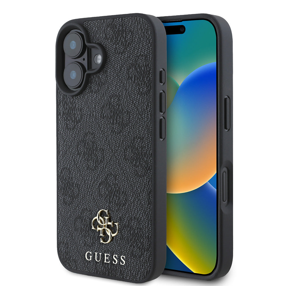 iPhone 16 Kılıf Guess Orjinal Lisanslı M-safe Şarj Özellikli Small 4G Classic Kapak