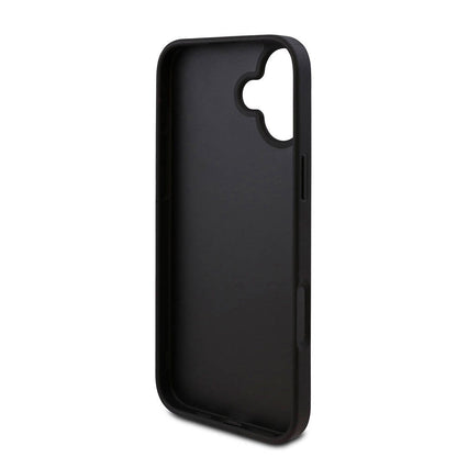iPhone 16 Kılıf Guess Orjinal Lisanslı PU Deri 4G Desenli Üçgen Logolu Kapak