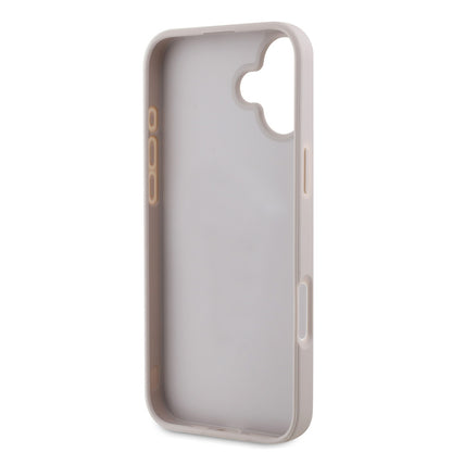 iPhone 16 Kılıf Guess Orjinal Lisanslı PU Deri Şerit Logo Dizaynlı Kapak