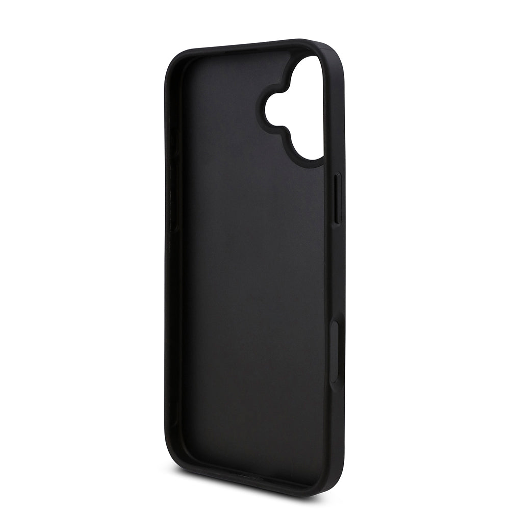 iPhone 16 Kılıf Guess Orjinal Lisanslı Taşlı Arka Yüzey Üçgen Logolu Kapak
