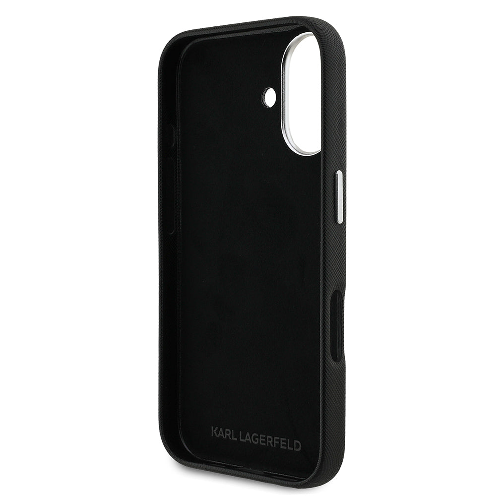 iPhone 16 Kılıf Karl Lagerfeld Orjinal Lisanslı K&C Heads Pin Kapak