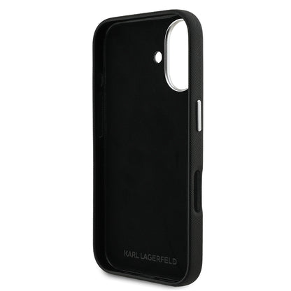 iPhone 16 Kılıf Karl Lagerfeld Orjinal Lisanslı K&C Heads Pin Kapak
