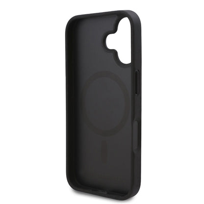 iPhone 16 Kılıf Karl Lagerfeld Orjinal Lisanslı M-safe Şarj Özellikli KL Yazılı Hot Stamp Kapak