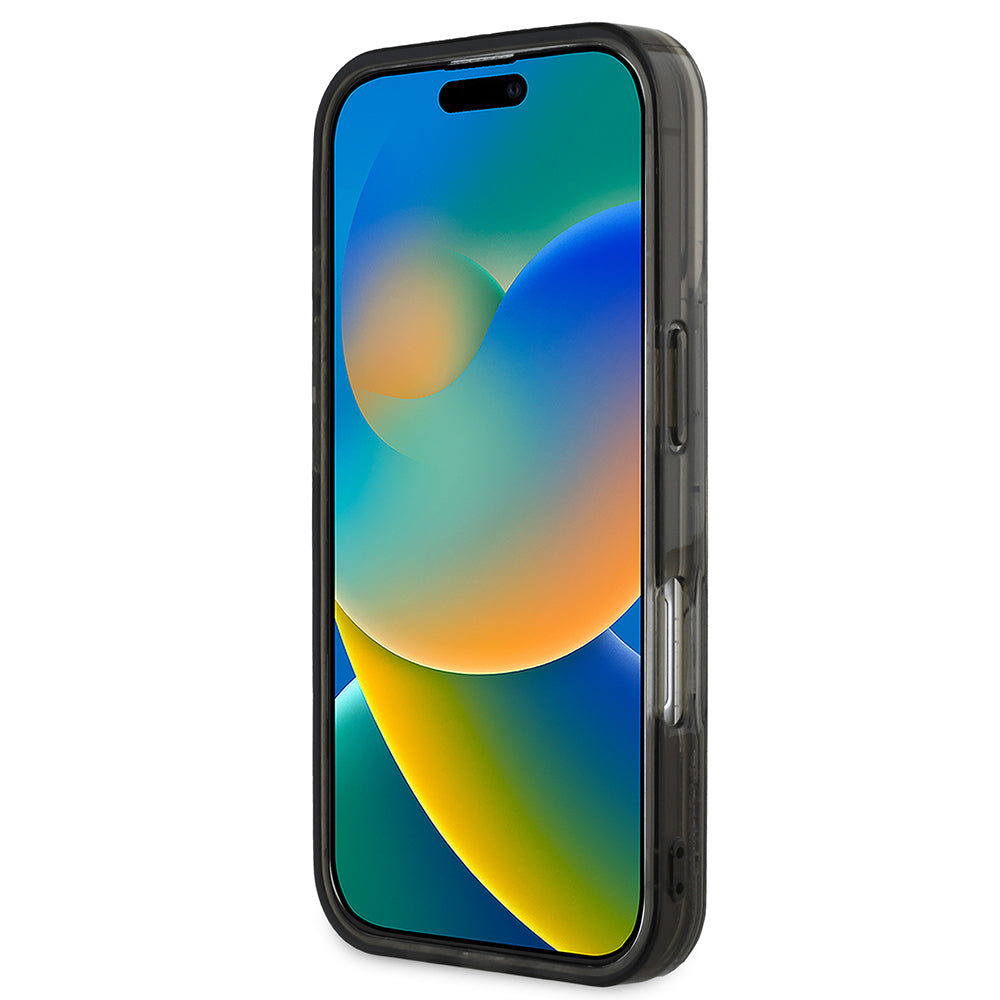 iPhone 16 Kılıf Karl Lagerfeld Orjinal Lisanslı Simli KL Yazılı Monogram Gradient Kapak