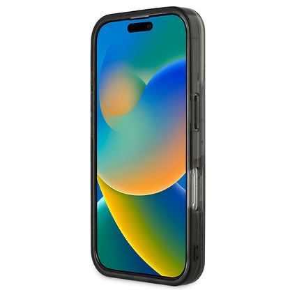 iPhone 16 Kılıf Karl Lagerfeld Orjinal Lisanslı Simli KL Yazılı Monogram Gradient Kapak