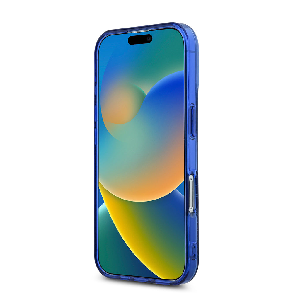 iPhone 16 Kılıf Lacoste Orjinal Lisanslı M-safe Şarj Özellikli IML Baskılı Gümüş Timsah Logolu Monogram Kapak
