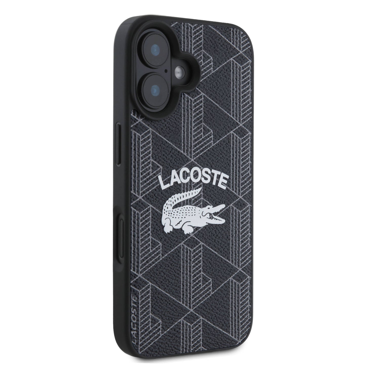 iPhone 16 Kılıf Lacoste Orjinal Lisanslı M-safe Şarj Özellikli Mono Vintage Logo Kapak