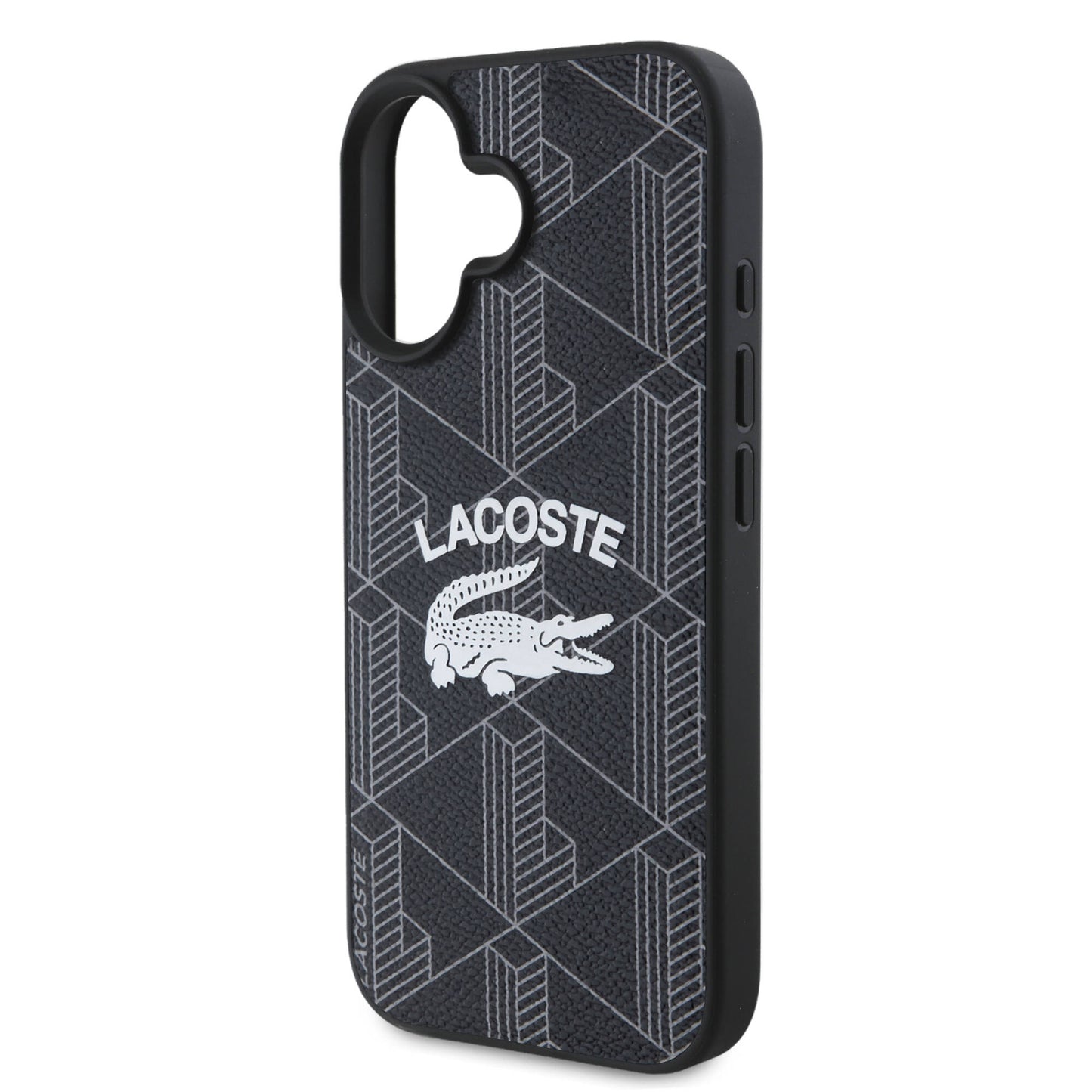 iPhone 16 Kılıf Lacoste Orjinal Lisanslı M-safe Şarj Özellikli Mono Vintage Logo Kapak