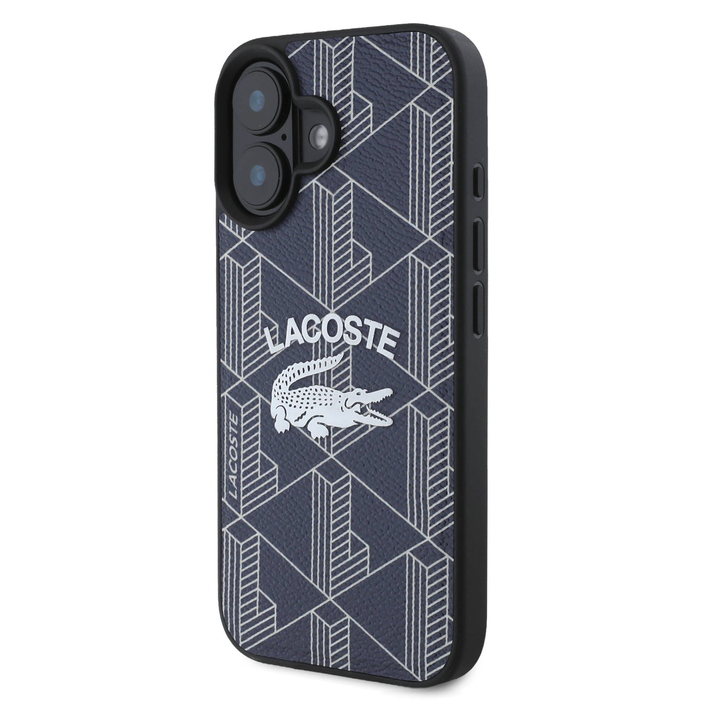 iPhone 16 Kılıf Lacoste Orjinal Lisanslı M-safe Şarj Özellikli Mono Vintage Logo Kapak