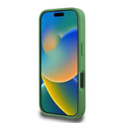 iPhone 16 Kılıf Lacoste Orjinal Lisanslı PU Pike Desenli Arka Yüzey İkonik Timsah Dokuma Logolu Kapak