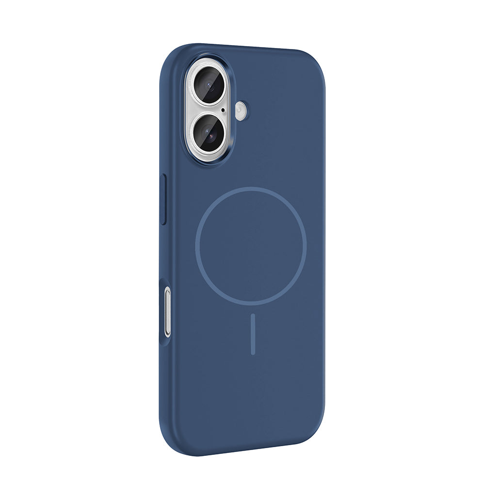 Apple iPhone 16 Kılıf M-Safe Şarj Özellikli Metal Kamera Çerçeveli Zore Edi Silikon Kapak