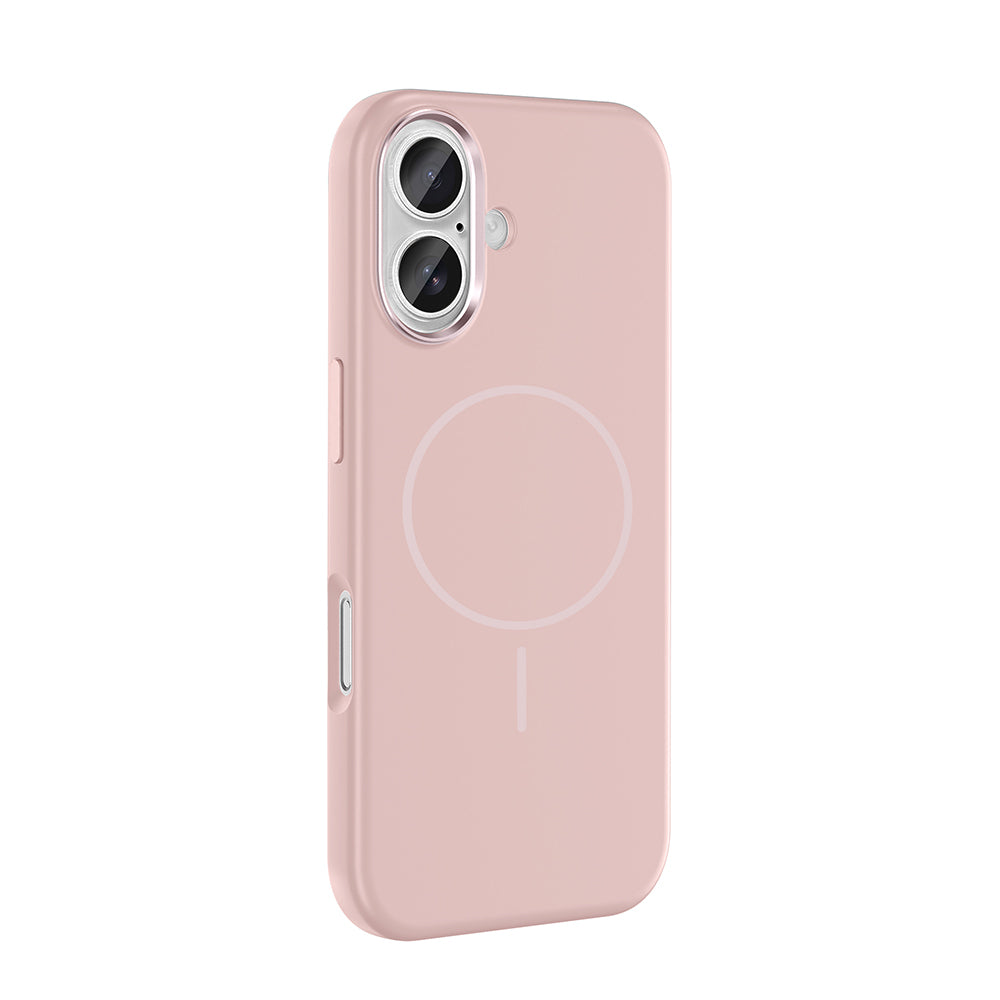 Apple iPhone 16 Kılıf M-Safe Şarj Özellikli Metal Kamera Çerçeveli Zore Edi Silikon Kapak