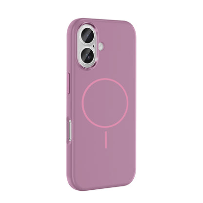 Apple iPhone 16 Kılıf M-Safe Şarj Özellikli Metal Kamera Çerçeveli Zore Edi Silikon Kapak