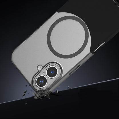 Apple iPhone 16 Kılıf M-Safe Şarj Özellikli Mıknatıslı Zore Duble Kapak