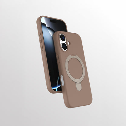 Apple iPhone 16 Kılıf M-safe Şarj Özellikli Standlı Zore Samara Kapak