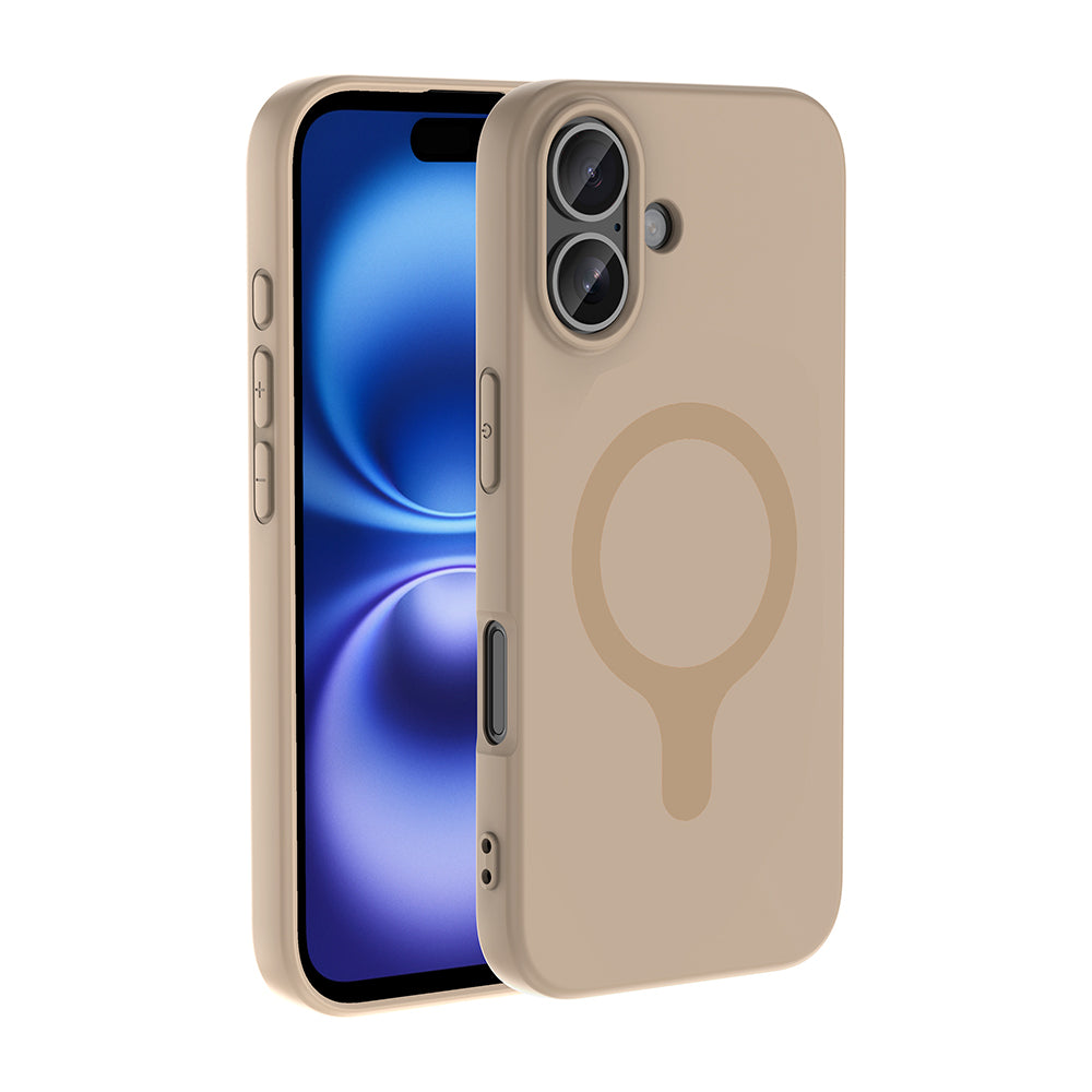 Apple iPhone 16 Kılıf M-Safe Şarj Özellikli Zore Aris Silikon Kapak