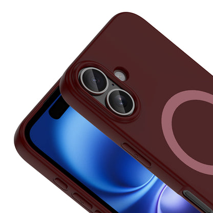 Apple iPhone 16 Kılıf M-Safe Şarj Özellikli Zore Aris Silikon Kapak