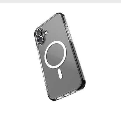 iPhone 16 Kılıf M-safe Şarj Özellikli Airbag Tasarımlı Raptic Clear Serisi Şeffaf Kapak