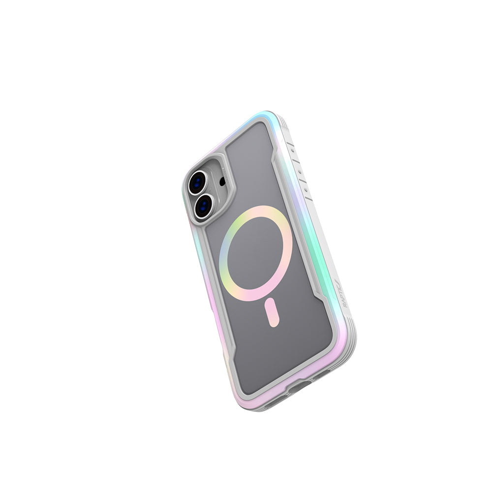 iPhone 16 Kılıf M-safe Şarj Özellikli Airbagli Raptic Shield 2.0 Serisi Şeffaf Arka Yüzey Kapak