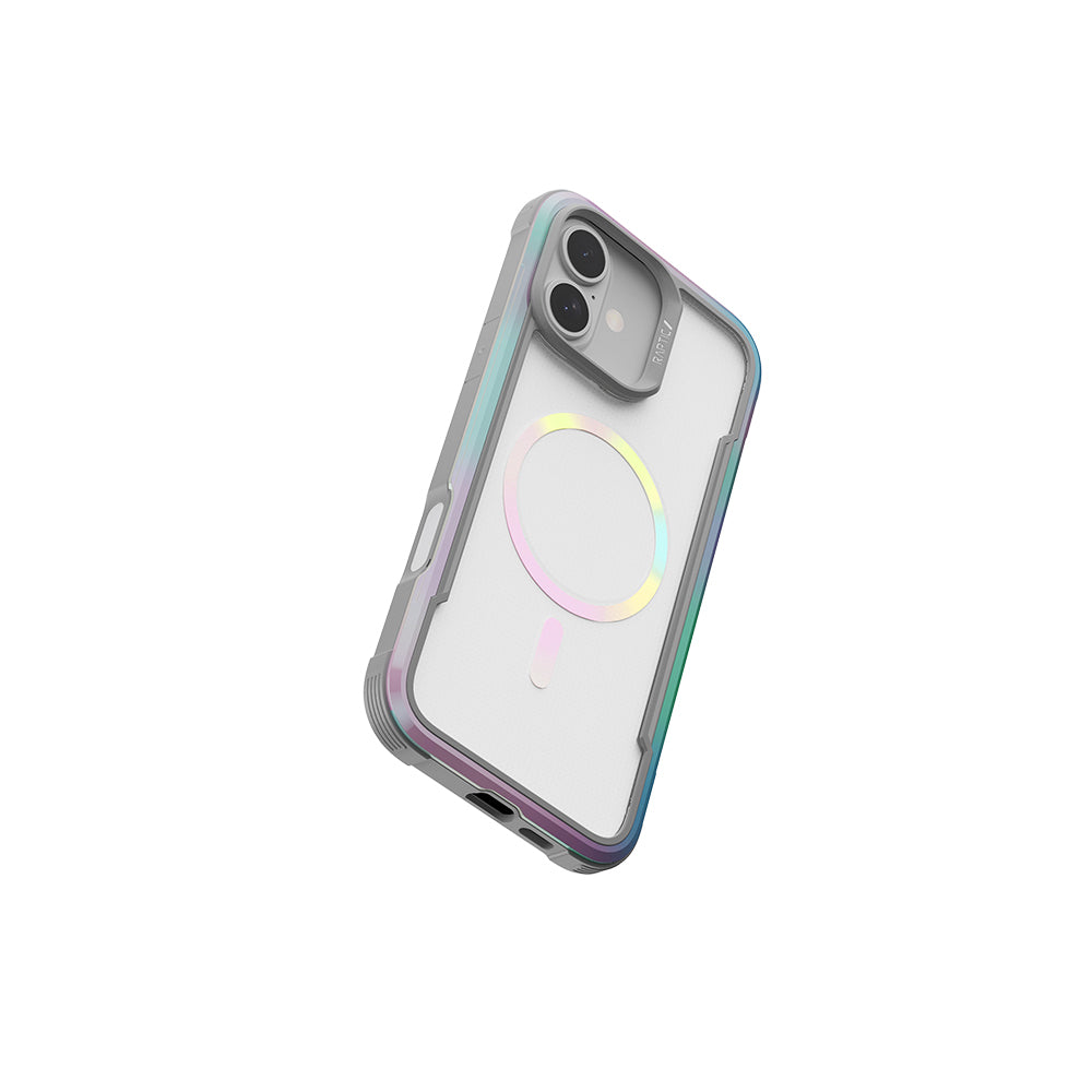 iPhone 16 Kılıf M-safe Şarj Özellikli Airbagli Raptic Shield 2.0 Serisi Şeffaf Arka Yüzey Kapak