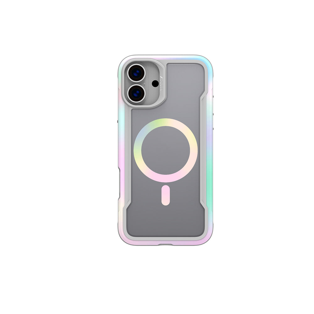 iPhone 16 Kılıf M-safe Şarj Özellikli Airbagli Raptic Shield 2.0 Serisi Şeffaf Arka Yüzey Kapak