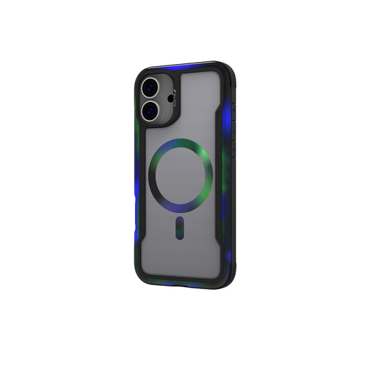 iPhone 16 Kılıf M-safe Şarj Özellikli Airbagli Raptic Shield 2.0 Serisi Şeffaf Arka Yüzey Kapak